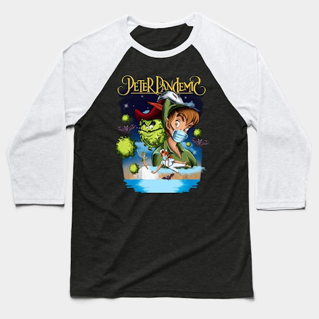 peter pandemic Baseball T-Shirt by the house of parodies